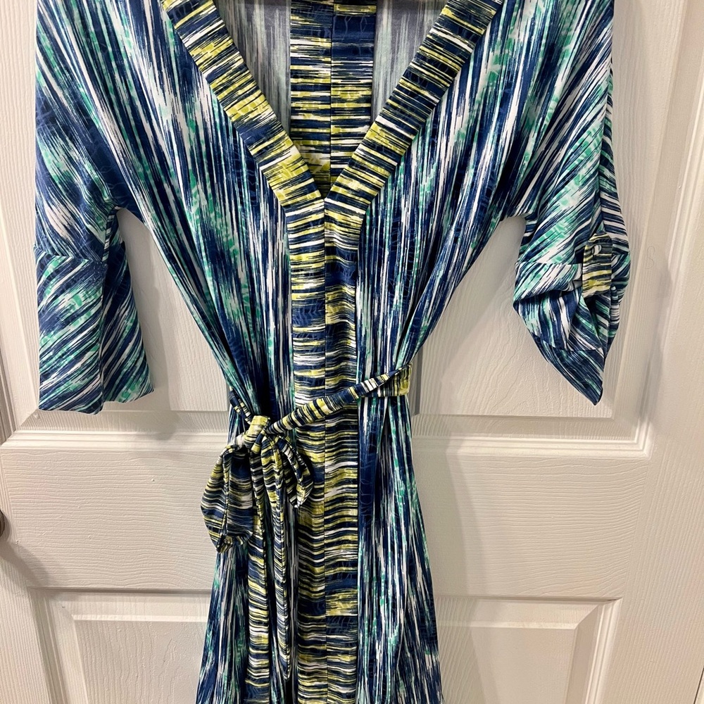 Authentic BCBGMaxAzria Multicolor Striped Long Sleeve Dress